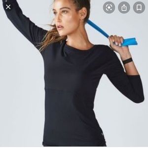 NWT Fabletics Black Cashel Cinchel Top  - M